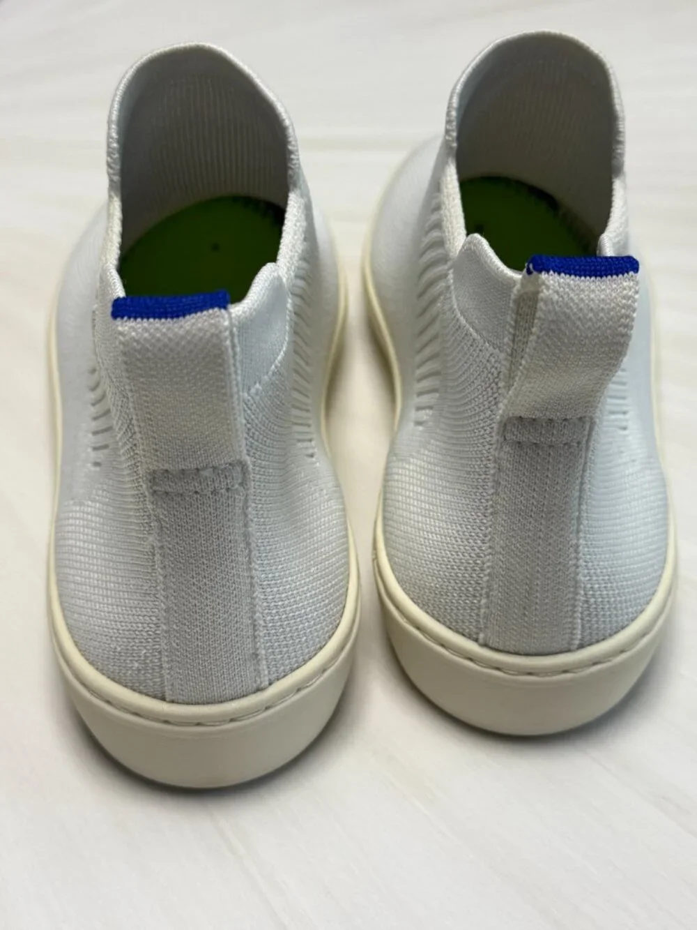 Like New Discontinued Rothy's White Chelsea Boot/High Top Sneaker Sz 8.5